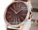 Swiss Replica Patek Philippe Calatrava 35mm Rose Gold Diamond Watch with Chocolate Dial (2)_th.jpg